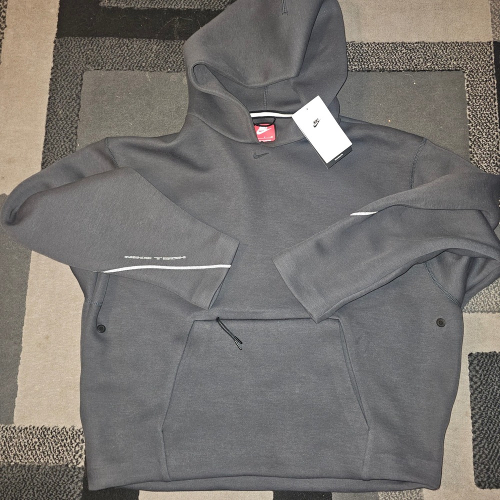 Nike Tech Fleece Hoodie Mens Small Gray New With Tags IO9941-060